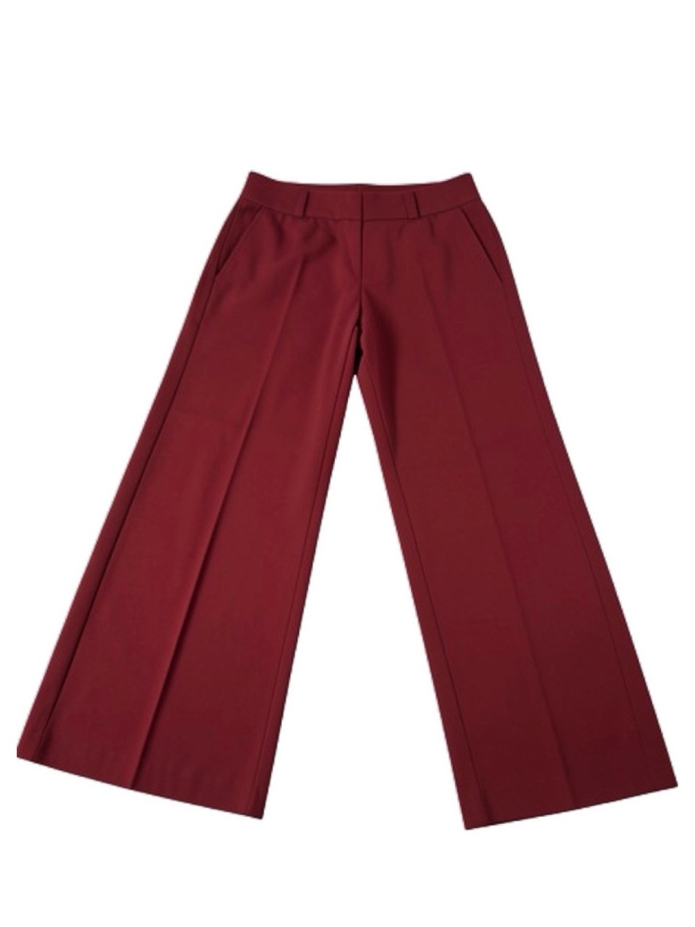 White House Black Market Ponte Pants in Burgundy 10
